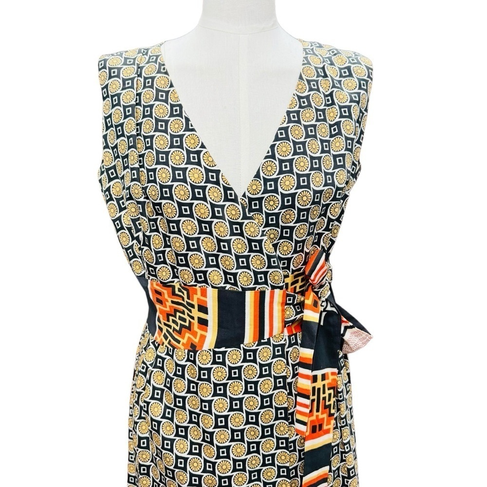 Malihini Hawaii Maxi Wrap Dress M Hawaiian Designers Collection Vintage Aloha - Picture 2 of 15